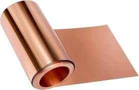 Copper foil rolls, thickness from 0.10 mm