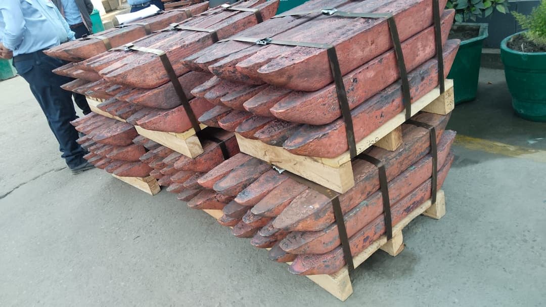 Copper ingots and billets manufactured by Attero from recycled copper